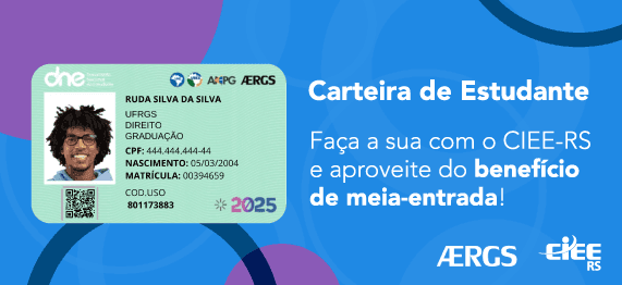 Carteira de Estudante com informações acadêmicas e dados pessoais.